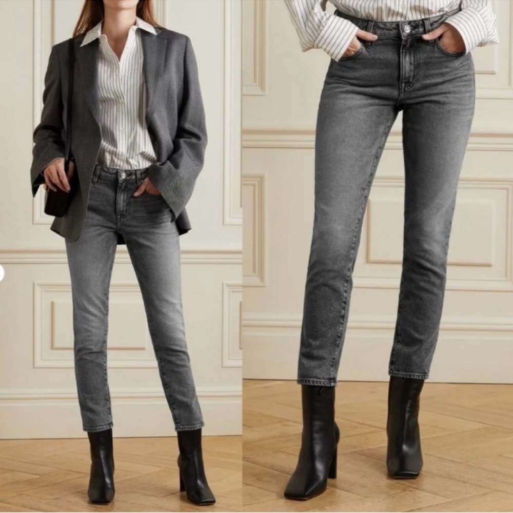 Slvrlake Lou Lou Slim Straight Jeans in River Moon
Size 26